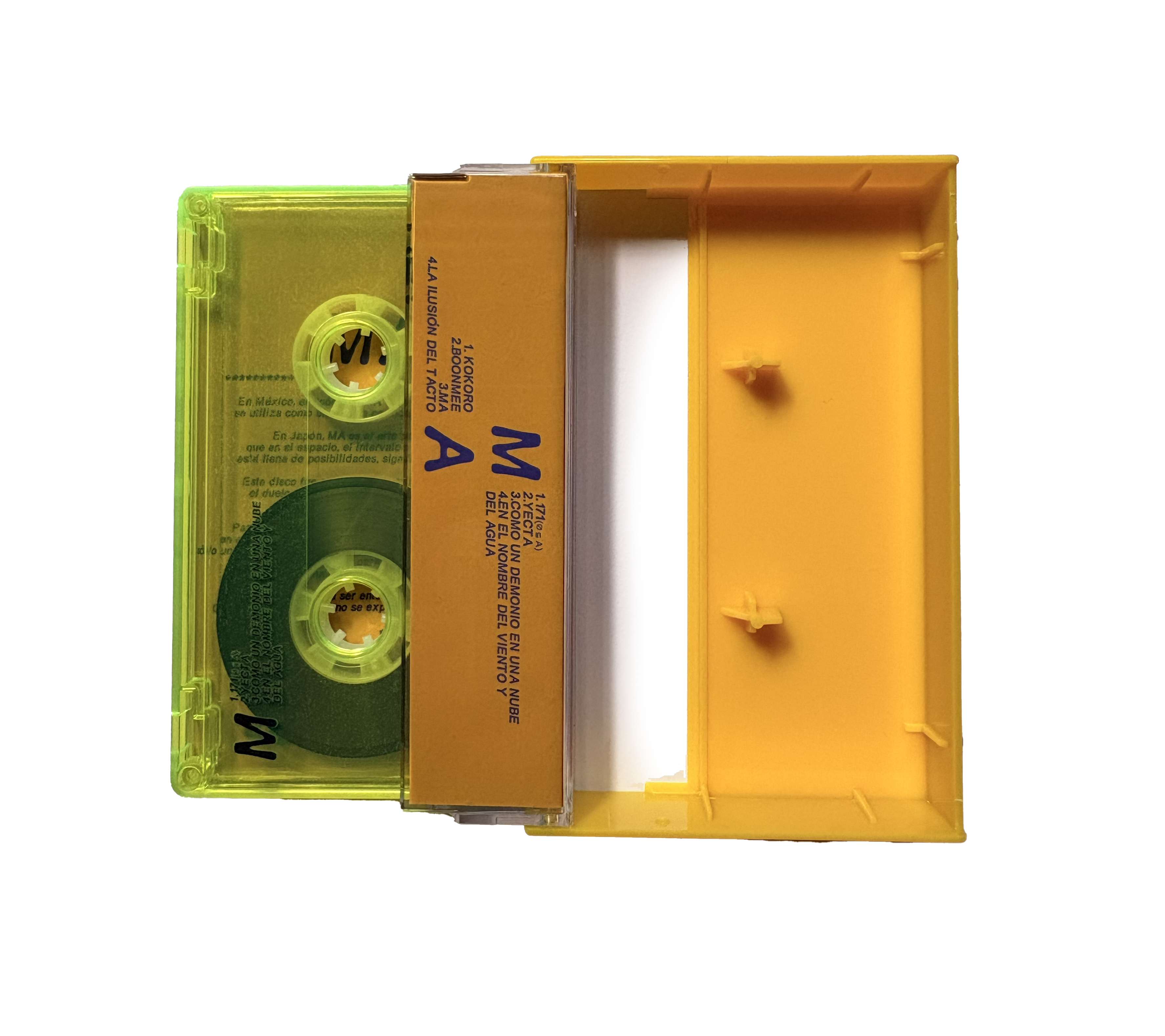 CASSETTE MA - Amarillo Neón Translúcido
